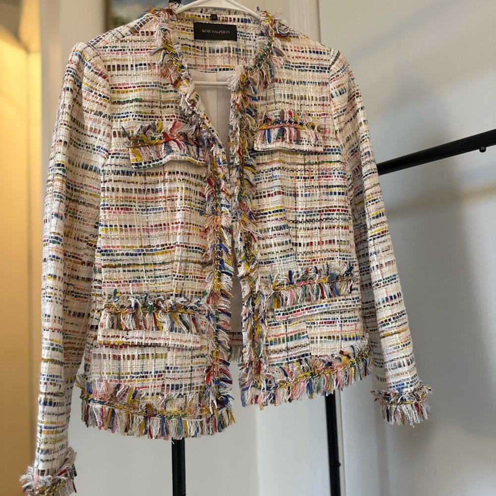 Kobi Halperin Colorful Tweed Blazer